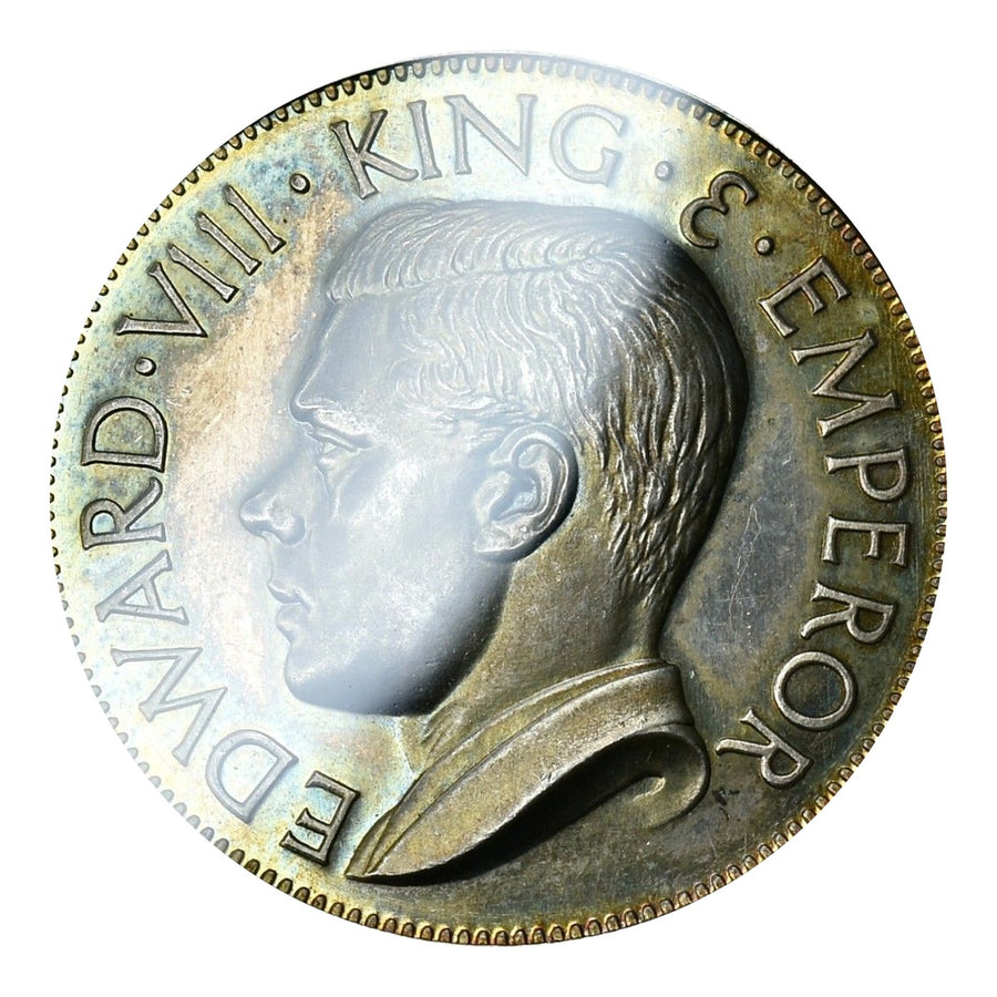 イギリス 1936 エドワード8世 竜退治 ファンタジークラウン銀貨 X#M2a PCGS PR63【最高鑑定】
