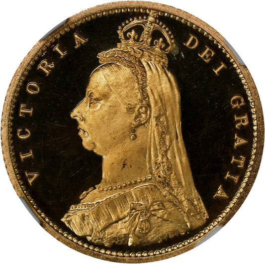 イギリス 1887 ヴィクトリア ハーフソブリン金貨 NGC PR66 ウルトラカメオ