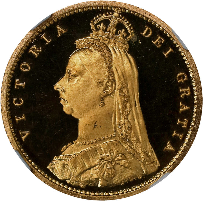 【入札予約】イギリス 1887 ヴィクトリア ハーフソブリン金貨 NGC PR66 ウルトラカメオ