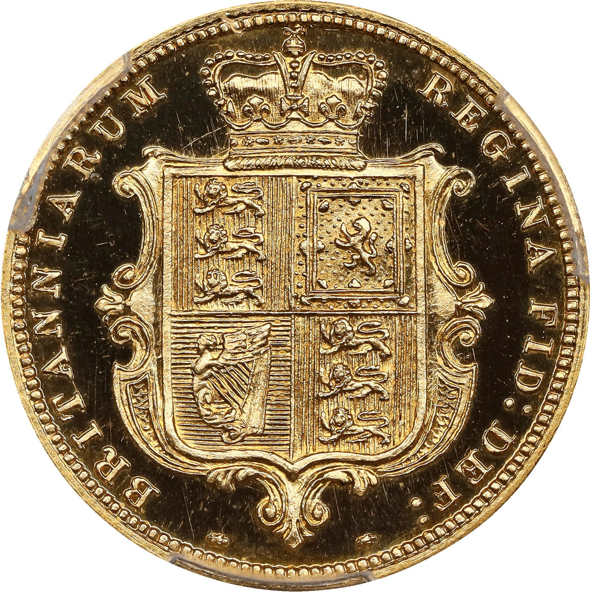 イギリス 1886 ヴィクトリア ハーフソブリン 金製試作貨 PCGS PR65 DCAM