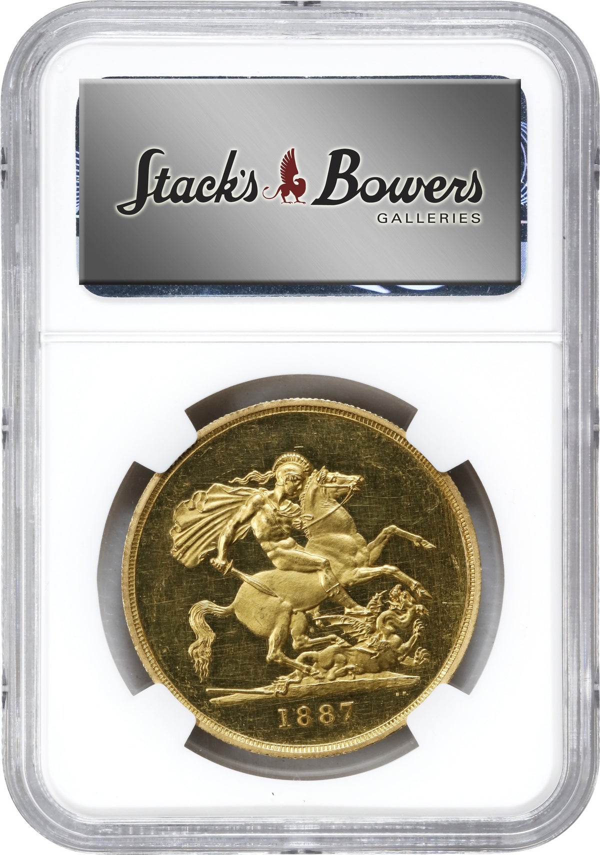 イギリス 1887 ヴィクトリア 5ポンド金貨 ジュビリーヘッド NGC PR61 UC