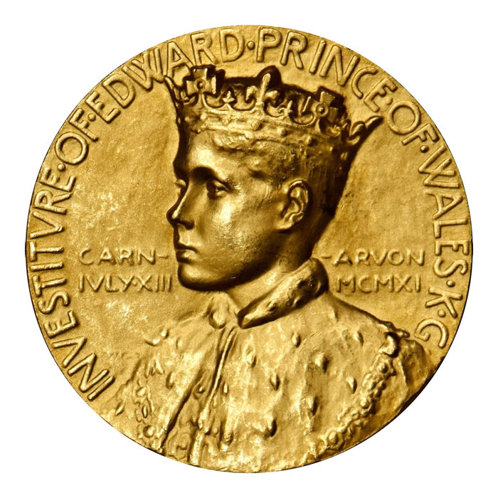 イギリス 1911 エドワード皇太子 立太子式記念 金メダル 発行129枚 PCGS SP63【極稀少】